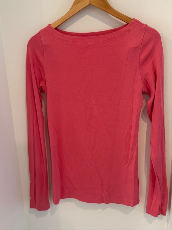 GAP Tops - GAP Women's Long-Sleeve Boatneck Top - Coral Pink